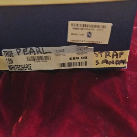 Cream Sandal Heels with Strappy Design - Picture 6 of 6